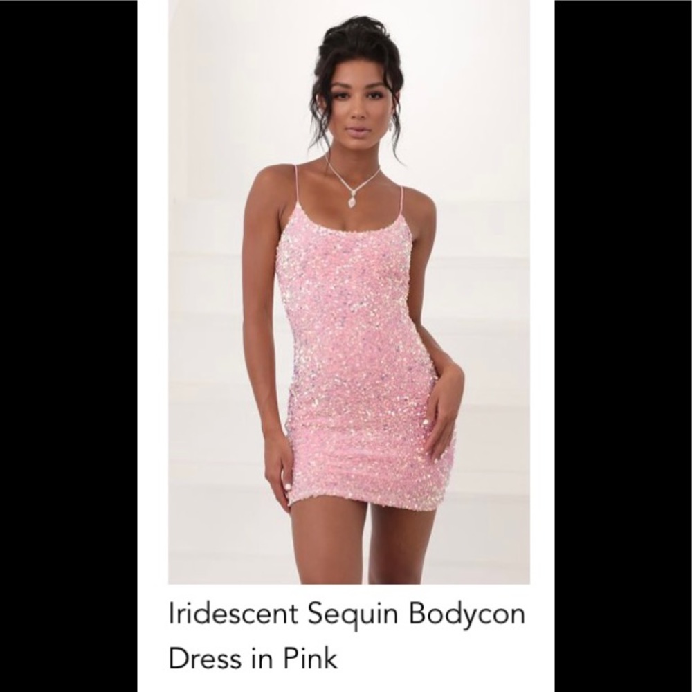 New iridescent sequin bodycon dress never worn